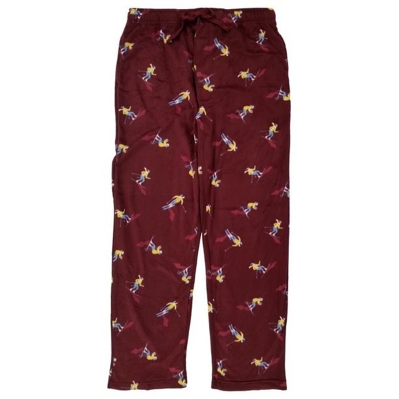 St. John's Bay Other - St. Johns Bay Mens Burgundy Skier Fleece Sleep Pants Pajama Bottoms, XXL